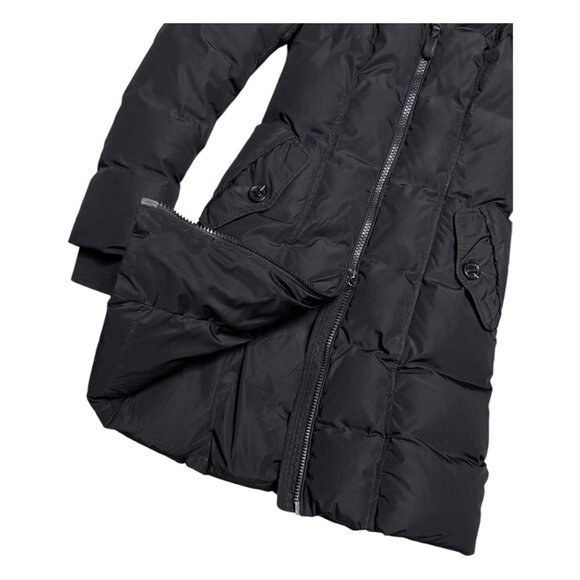 MACKAGE Luxury DOWN FILL Black Winter Puffer Parka Long Coat Jacket Womens XS - Picture 8 of 12